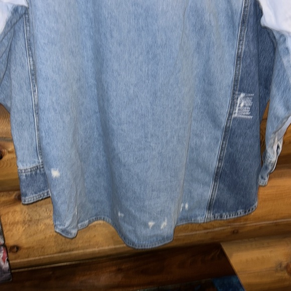 Free People NWT Mountain Roads Shirt Size Medium in Mixed Combo - Picture 13 of 16